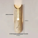GobekUsa LED Wall Lights for Dining Room Stair Bedroom Stone Terrazzo Wood - Wabi Sabi Aesthetic