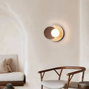 GobekUsa Cream Style Bedroom Wall Lamp Stone Wood Wabi-sabi Decor G9 Bulb Soft Light