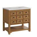 James Martin Malibu 36" Single Bathroom Vanity, Amber Birch