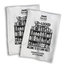 Waffle Towels – White with Printed Patterns (2-Pack)