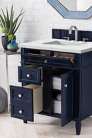 James Martin Brittany 30" Single Bathroom Vanity, Victory Blue