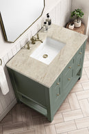 James Martin Breckenridge 36" Single Bathroom Vanity, Smokey Celadon