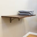 Wakefield Foldable Workbench | Dark Wood Tabletop with Stainless Hardware | Heavy-Duty Table by StoreYourBoard