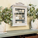 Baroque Elegance Wall Mounted Cabinet with Magnetic Door by Decor Steals