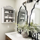 Baroque Elegance Wall Mounted Cabinet with Magnetic Door by Decor Steals