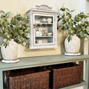 Baroque Elegance Wall Mounted Cabinet with Magnetic Door by Decor Steals