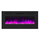 Insert or Wall-Mount Electric Fireplace with Remote Control and Touch Screen in 13 Flame Colors and Base Lights
