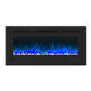 Insert or Wall-Mount Electric Fireplace with Remote Control and Touch Screen in 13 Flame Colors and Base Lights