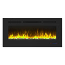 Insert or Wall-Mount Electric Fireplace with Remote Control and Touch Screen in 13 Flame Colors and Base Lights