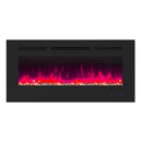 Insert or Wall-Mount Electric Fireplace with Remote Control and Touch Screen in 13 Flame Colors and Base Lights