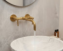 Wall Mounted Brass Faucet - Unlacquered Brass Bathroom Faucet