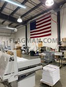WallSafe™ Polyester Wall-Mounted American Flag | Reinforced Edge Grommets | Made in USA by Flagman of America