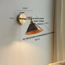 GobekUsa LED Walnut Wood Wall Sconce with Pull Chain Switch