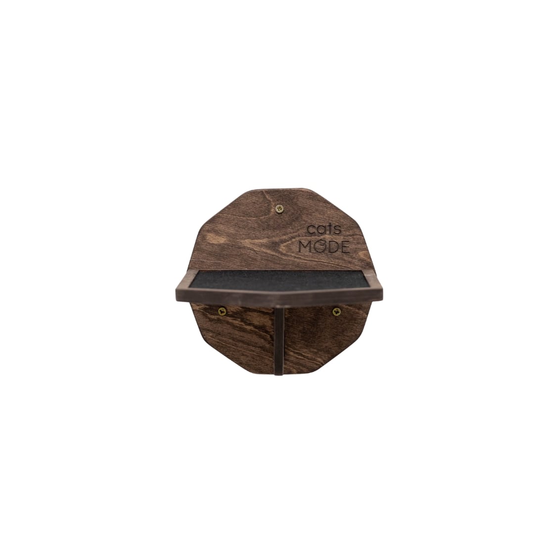 Wooden Hexagon Step - Dark Walnut, photo 3 of 4