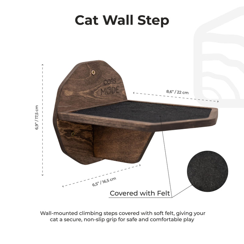Wooden Hexagon Step - Dark Walnut, photo 4 of 4