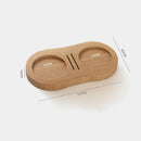 Walnut & oak wooden tamping station kitchen espresso tamper base by Decorbites