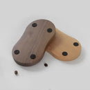Walnut & oak wooden tamping station kitchen espresso tamper base by Decorbites