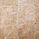 Walnut Travertine 8" x 8" Brushed Tile
