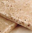 Walnut Travertine 4" x 4" Honed Tile