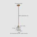 GobekUsa Cracked Glass LED Pendant Light for Cafe Bar Kitchen Living Room