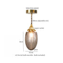 GobekUsa Cracked Glass LED Pendant Light for Cafe Bar Kitchen Living Room