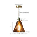 GobekUsa Cracked Glass LED Pendant Light for Cafe Bar Kitchen Living Room