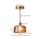 GobekUsa Cracked Glass LED Pendant Light for Cafe Bar Kitchen Living Room