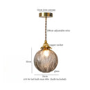 GobekUsa Cracked Glass LED Pendant Light for Cafe Bar Kitchen Living Room