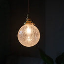 GobekUsa Cracked Glass LED Pendant Light for Cafe Bar Kitchen Living Room