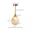 GobekUsa Cracked Glass LED Pendant Light for Cafe Bar Kitchen Living Room