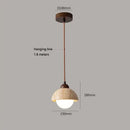 GobekUsa Cave Stone Pendant Light Ceiling Hanging Lamp for Bedroom and Dining Room