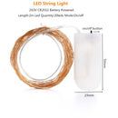 Warm white copper wire led string lights bedroom usb decoration by Decorbites