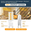 Warm white g9 led corn bulb kitchen chandelier light by Decorbites