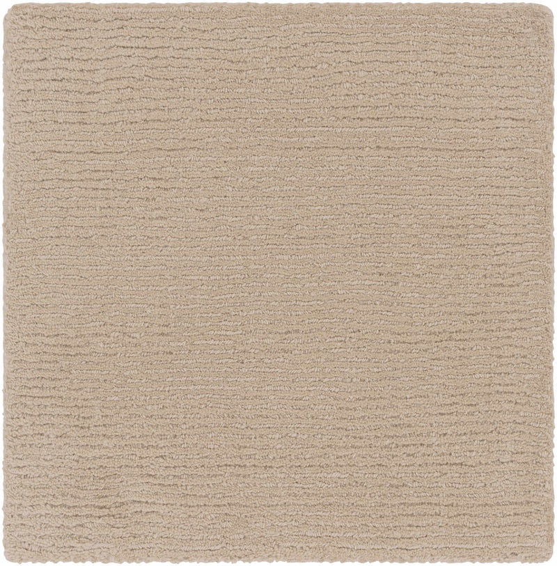 Brockton Solid Tan Wool Rug