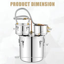 5/10 Gal 22/38 L Water Alcohol Distiller for DIY Whisky by LJGDeals