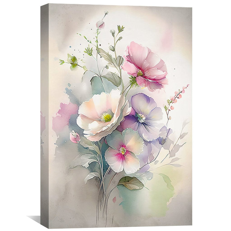 Watercolor Arrangement Canvas