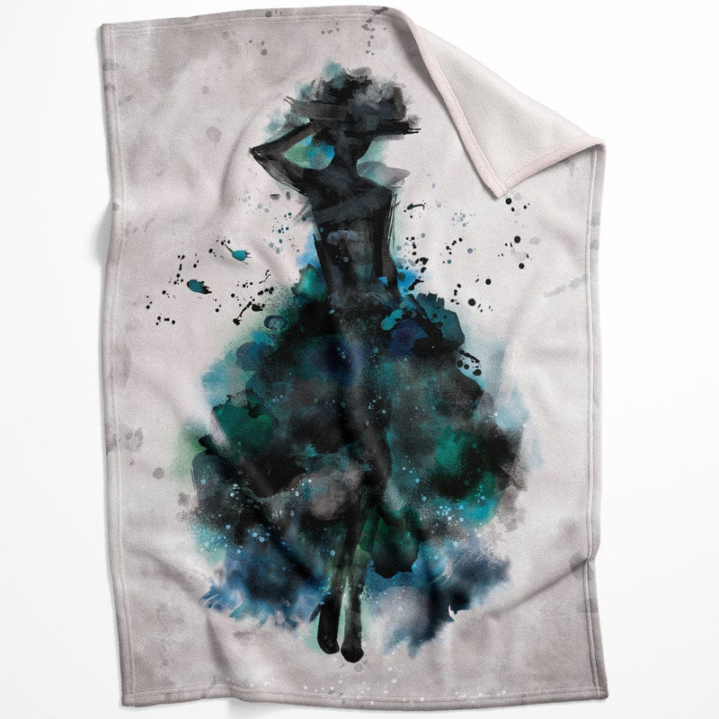 Watercolor Ballerina A Blanket