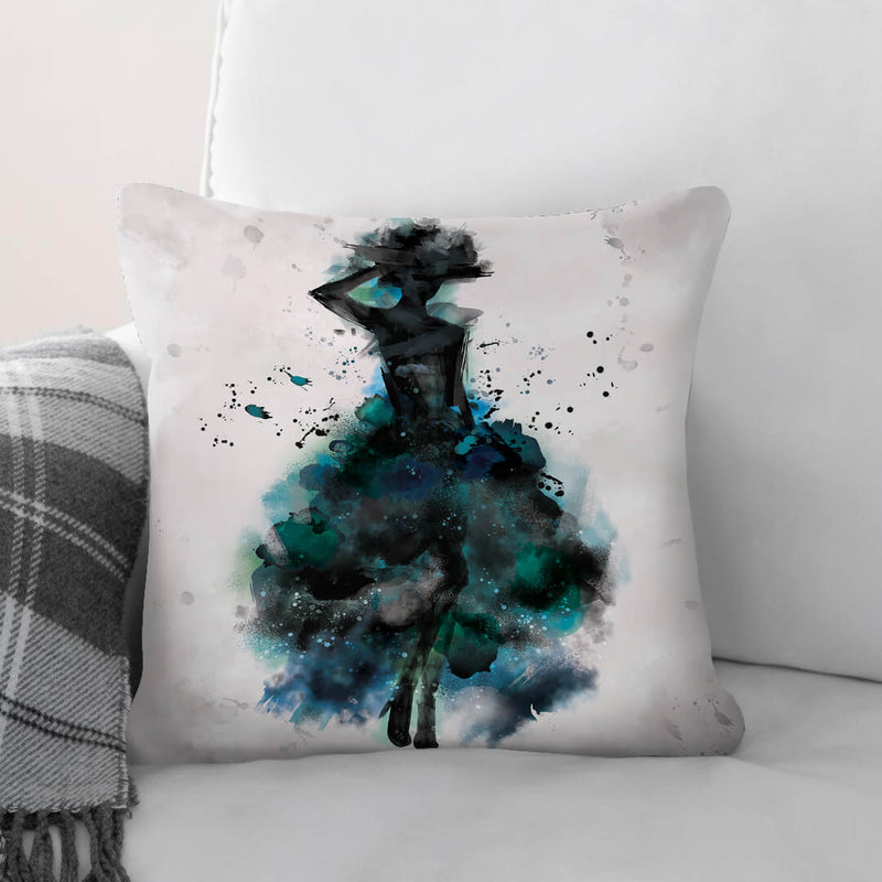 Watercolor Ballerina A Cushion