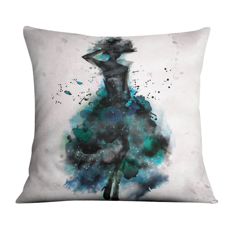 Watercolor Ballerina A Cushion