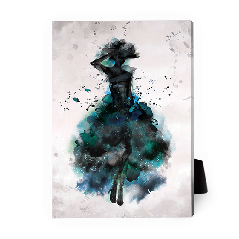 Watercolor Ballerina A Desktop Canvas