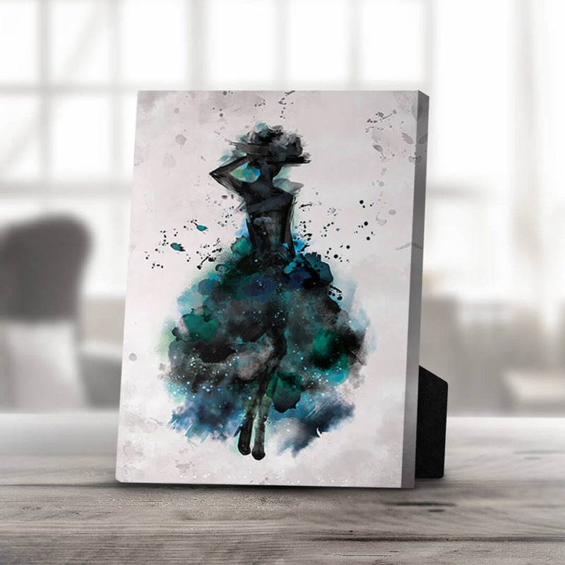 Watercolor Ballerina A Desktop Canvas