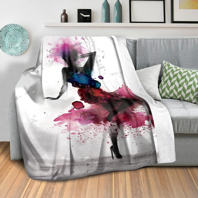 Watercolor Ballerina B Blanket