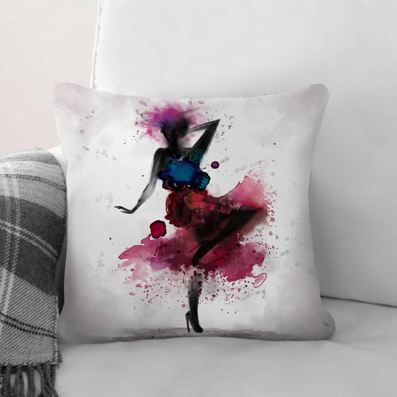 Watercolor Ballerina B Cushion