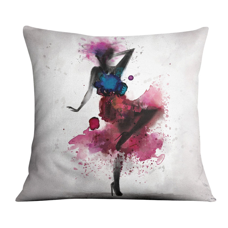 Watercolor Ballerina B Cushion