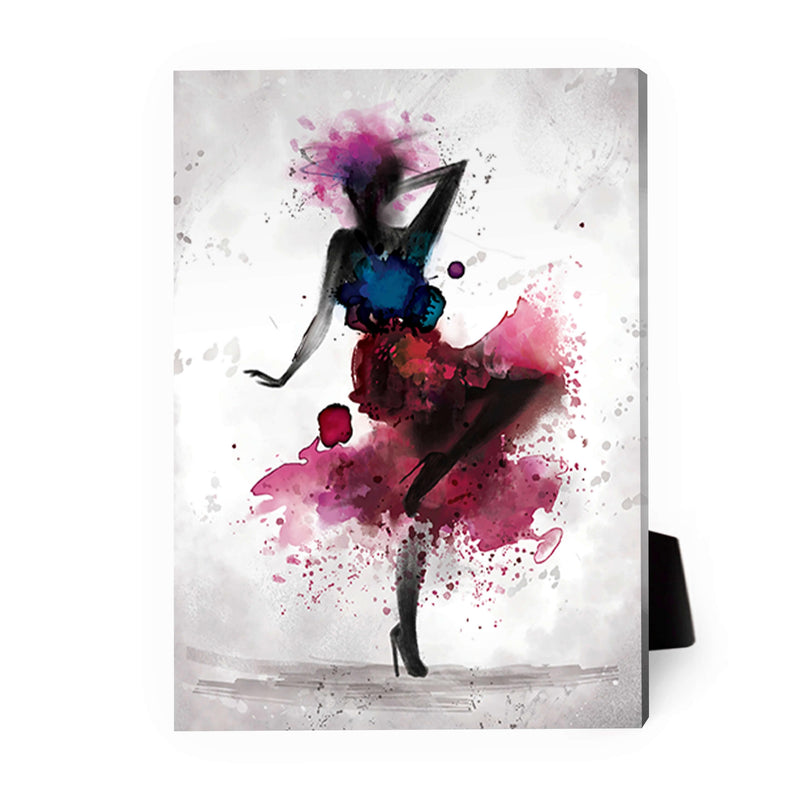 Watercolor Ballerina B Desktop Canvas