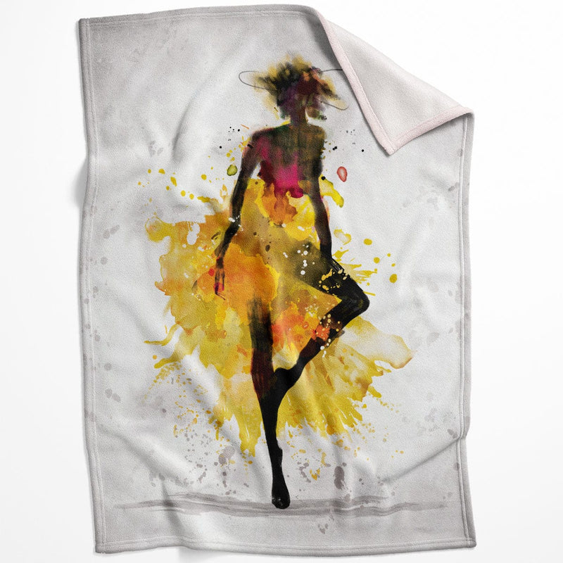 Watercolor Ballerina C Blanket