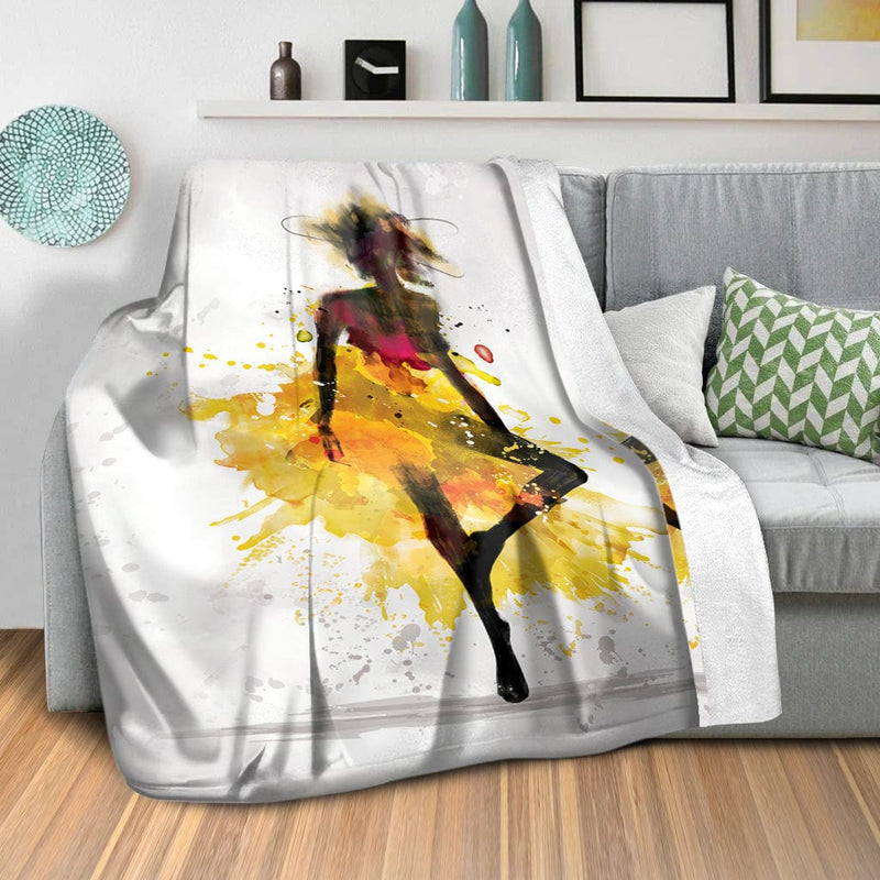 Watercolor Ballerina C Blanket