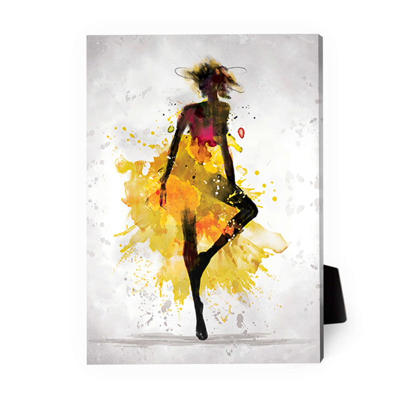 Watercolor Ballerina C Desktop Canvas