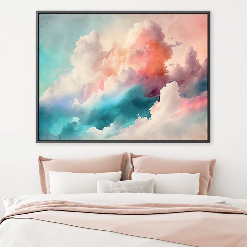 Watercolor Clouds Canvas