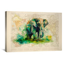 Watercolor Elephant Canvas
